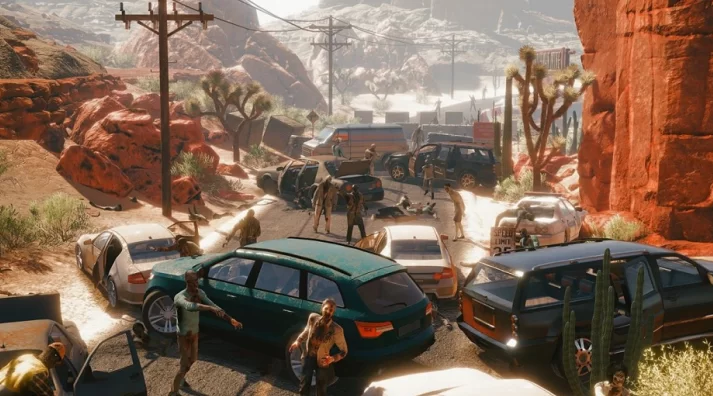 Take cover... The Zombies are comin! Zombie attack around cars