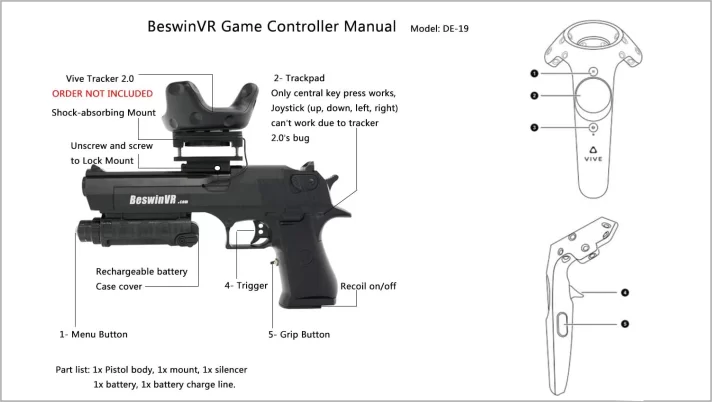 gun controller for oculus quest