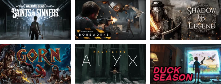 Valve Index games