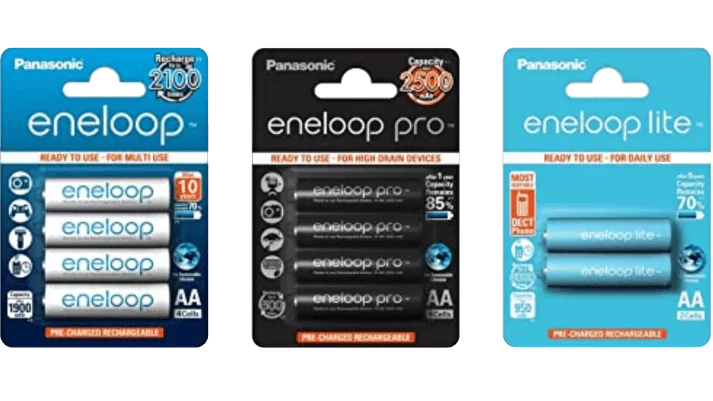 Eneloop battery range
