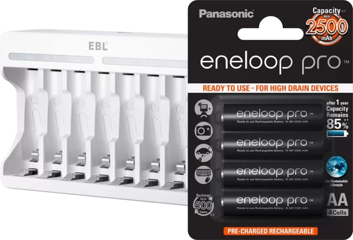 Charger and batteries