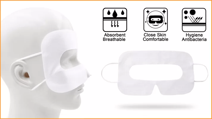 Disposable face covers for VR Disposable face covers for VR