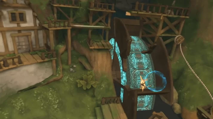 Game puzzle water wheel