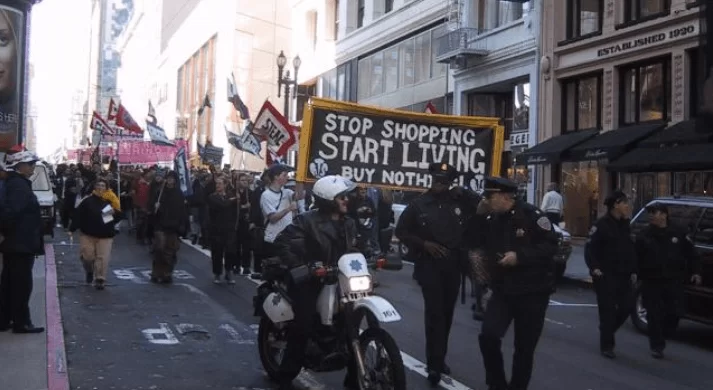 Buy Nothing Day Buy Nothing Day - street protest