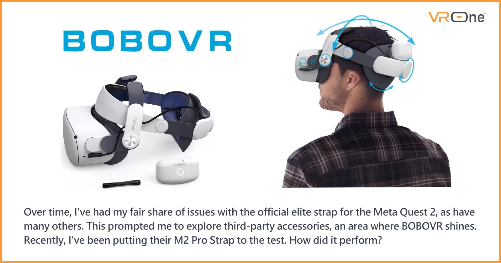 Just tried out the Bobovr halo m3 pro strap. (I don't want any